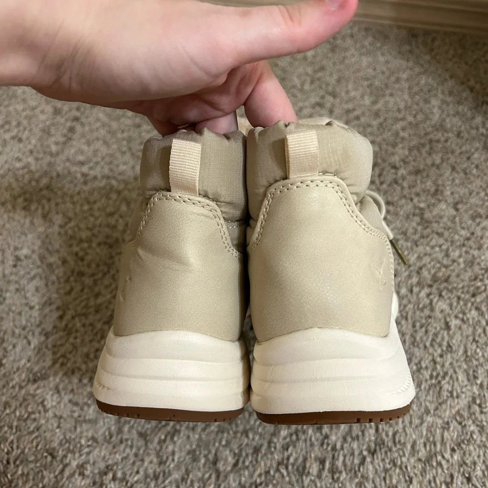 Eddie Bauer Women's Balasana Winter Boot Tan Size 7 Lace Up Lined Outdoor Snow